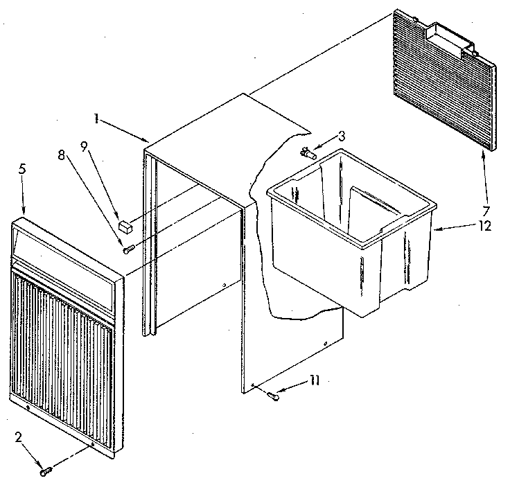 Kenmore 106950310 cabinet diagram
