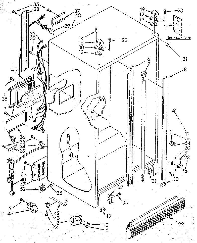 Kenmore 1069507612 cabinet diagram