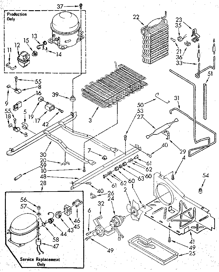 Kenmore 1069507612 unit diagram
