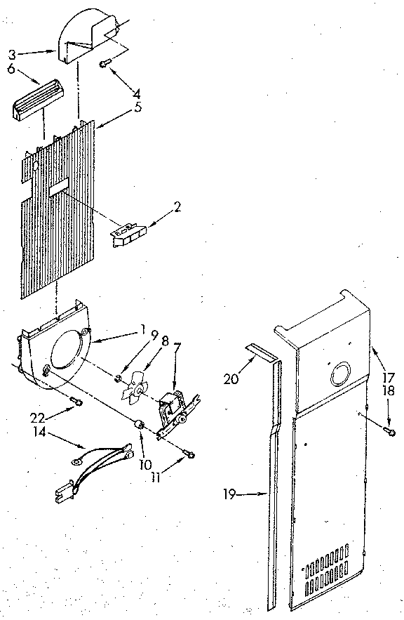 Kenmore 1069507612 air flow diagram