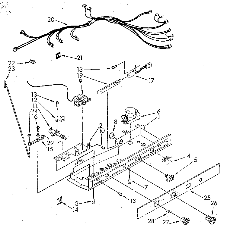 Kenmore 1069507612 control diagram