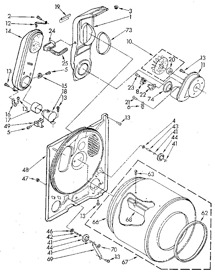 Whirlpool LG5801XSN0 bulkhead diagram