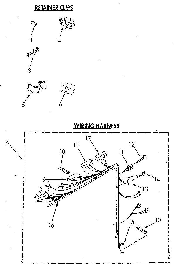 Whirlpool LA9500XTN0 wiring harness diagram