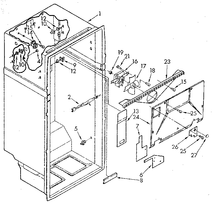 Whirlpool ET20ZKXWN00 liner diagram