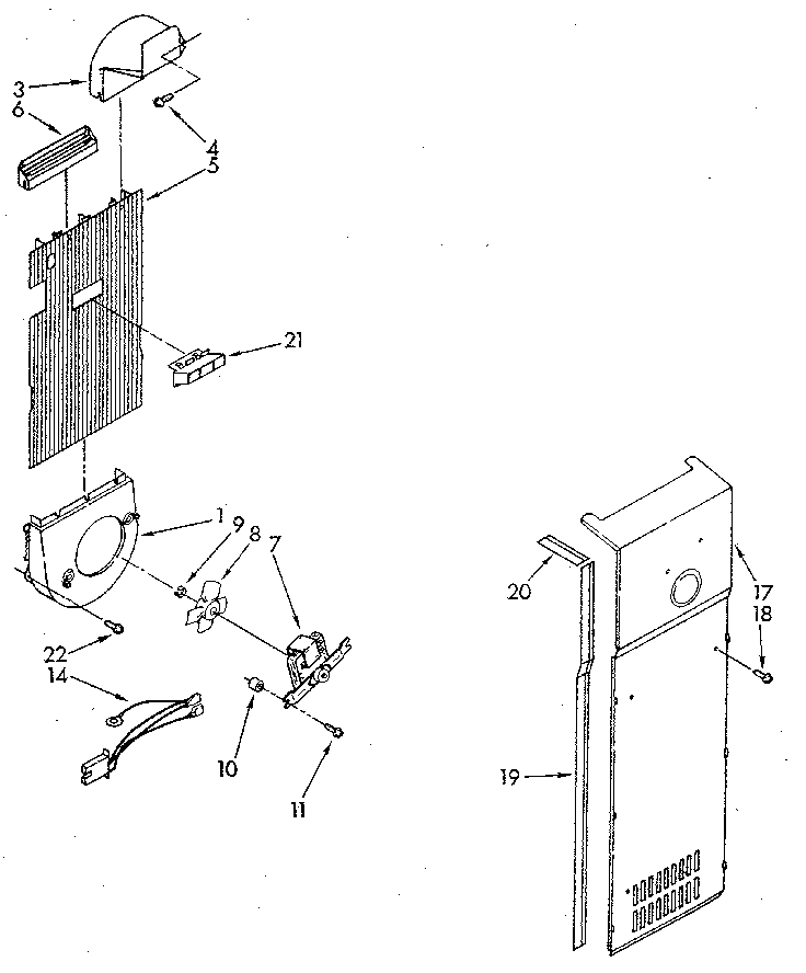 Whirlpool ED25DQXVN05 air flow diagram