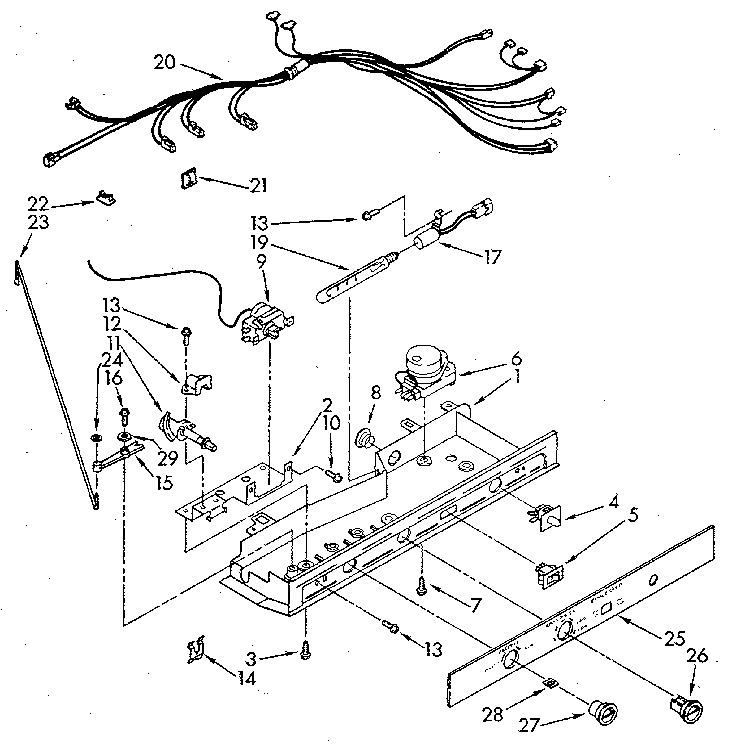 Whirlpool ED25DQXVN05 control diagram