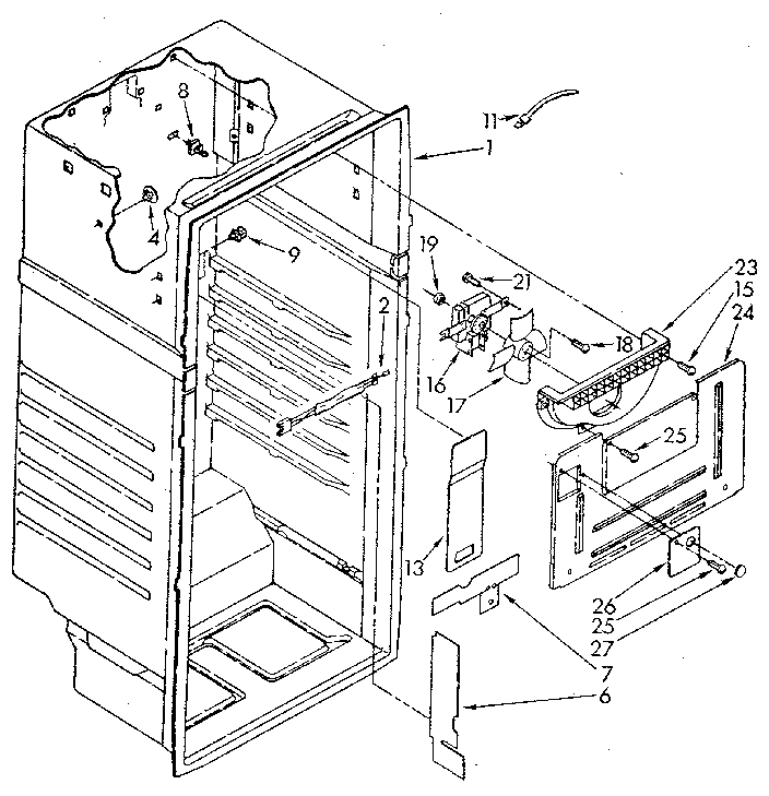 Whirlpool ET18NKXWG00 liner diagram