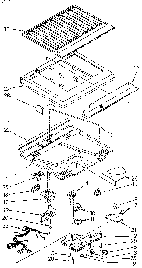 Whirlpool ET16ZKXWW00 compartment separator diagram