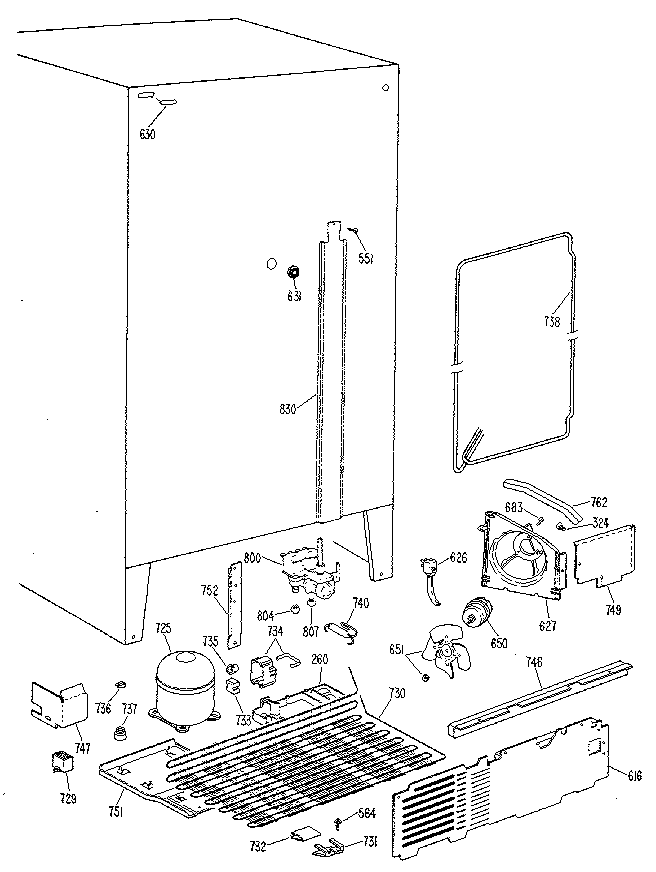Kenmore 3639507784 unit diagram