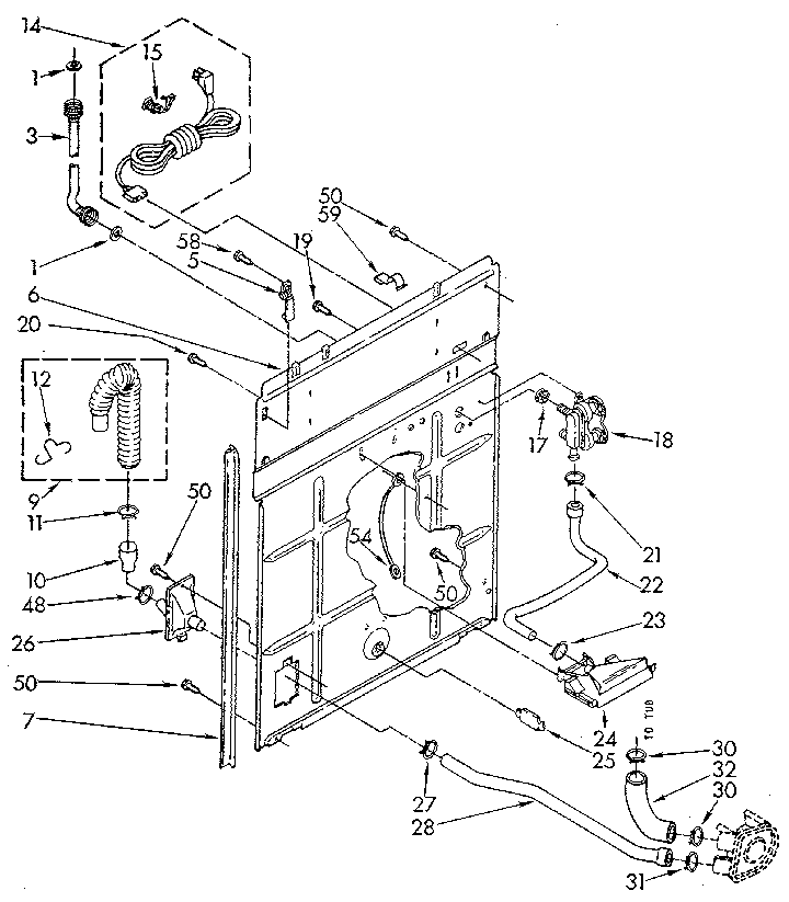 Kenmore 11081863620 rear panel diagram