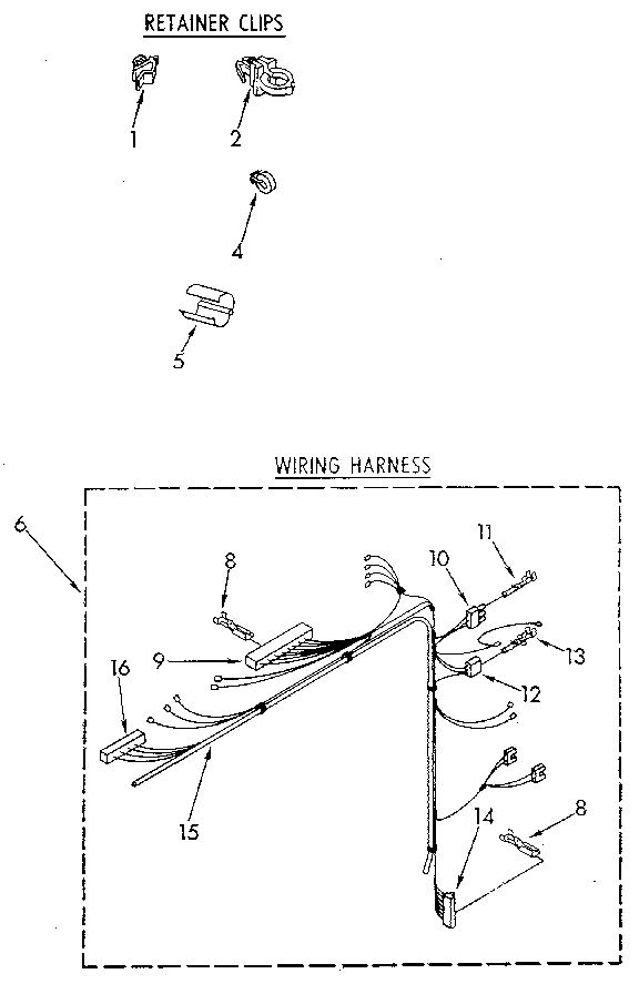 Kenmore 11081863620 wiring harness diagram