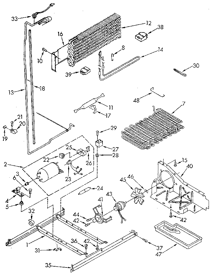 Kenmore 1068650612 unit diagram
