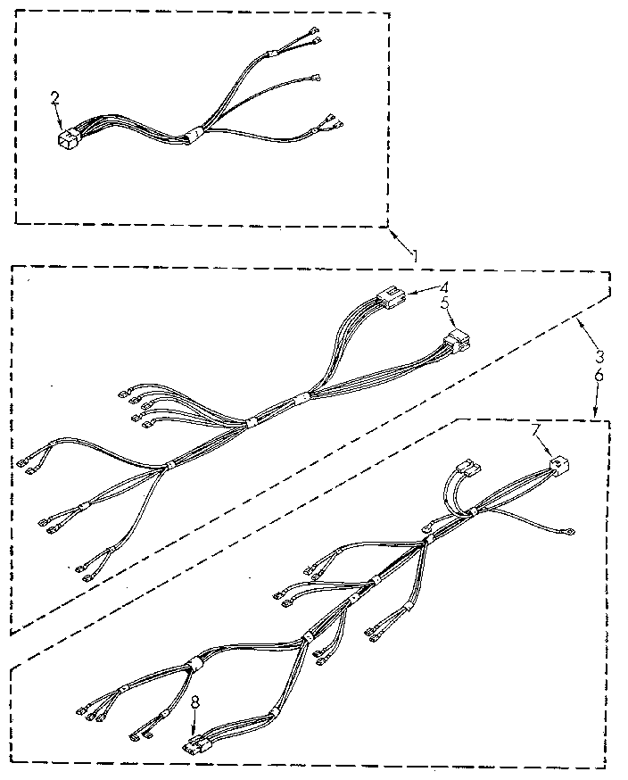 Kenmore 11087407830 wiring harness diagram