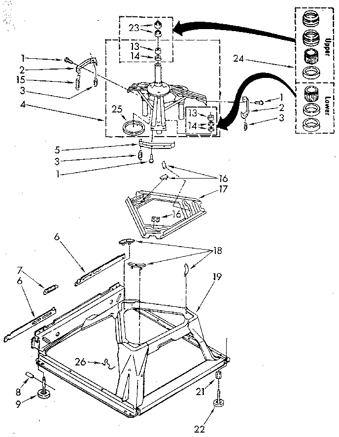 Kenmore 11081864720 machine base diagram
