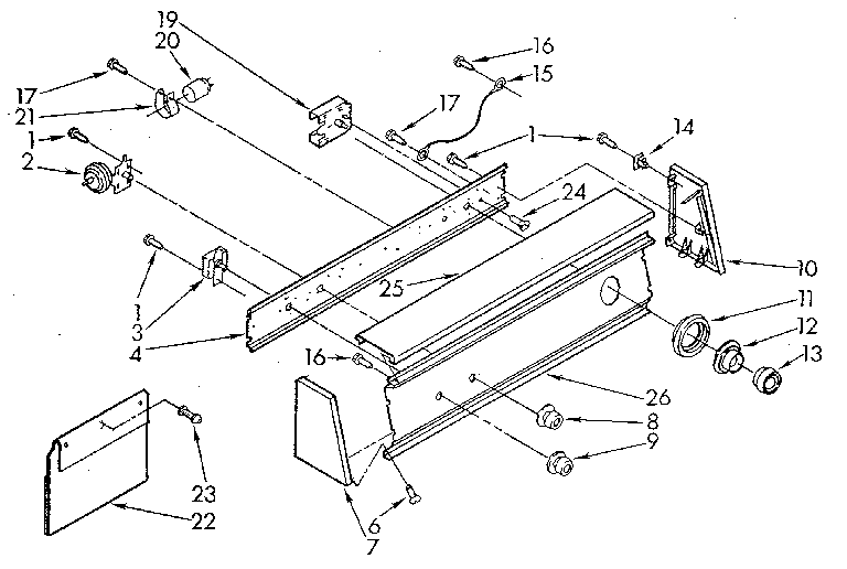 Kenmore 11081864720 console panel diagram