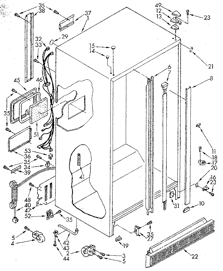 Whirlpool ED20PKXWG00 cabinet diagram