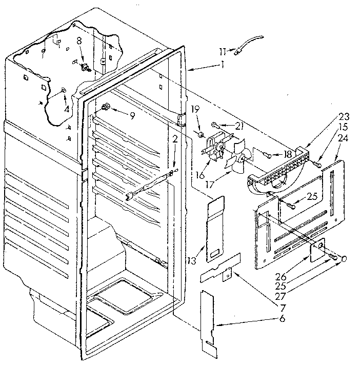 Whirlpool ET18NKXWM01 liner diagram
