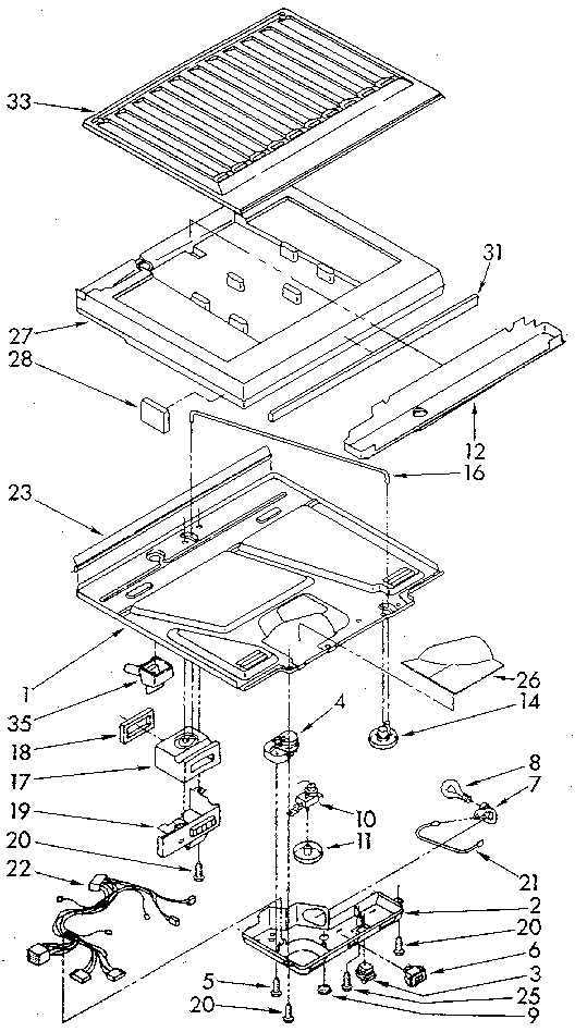 Whirlpool ET18SKRWN01 compartment separator diagram