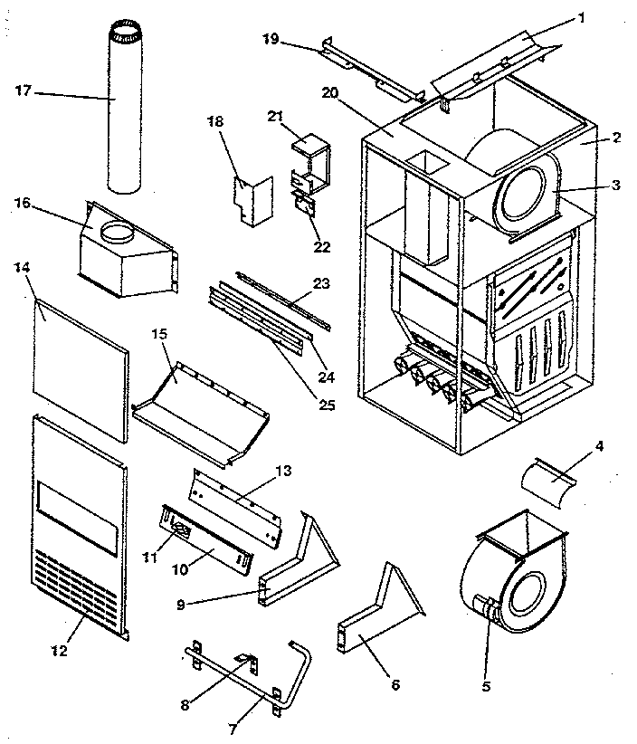 ICP NDGI150DK03 non-functional replacement parts diagram