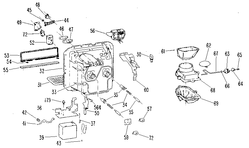 Kenmore 3639517924 dispenser diagram