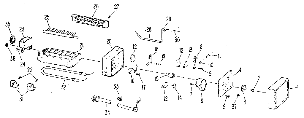 Kenmore 3639517924 icemaker diagram