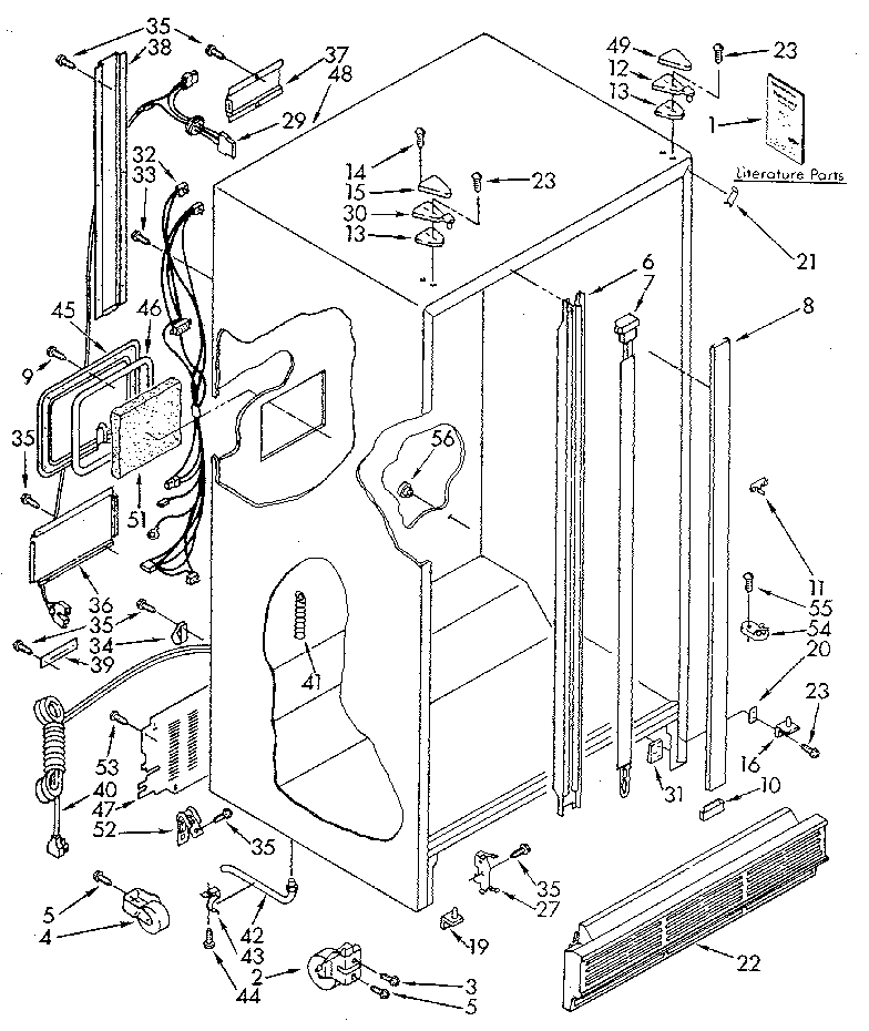 Kenmore 1069512610 cabinet diagram
