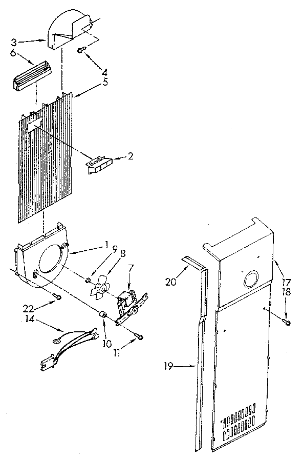 Kenmore 1069512610 air flow diagram