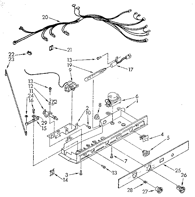 Kenmore 1069512610 control diagram