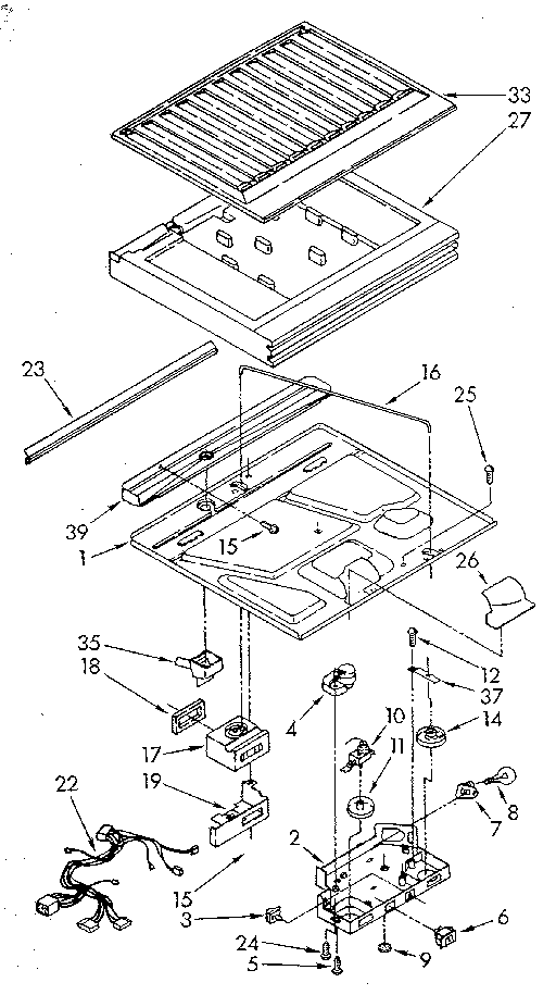 Kenmore 1069600511 compartment separator diagram