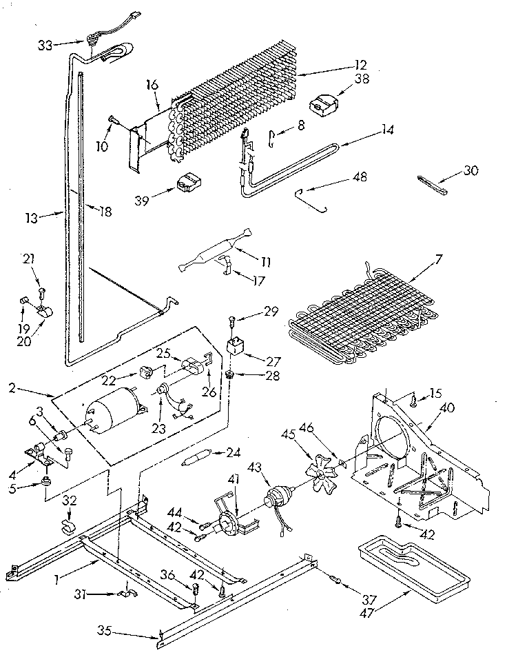 Kenmore 1069600511 unit diagram
