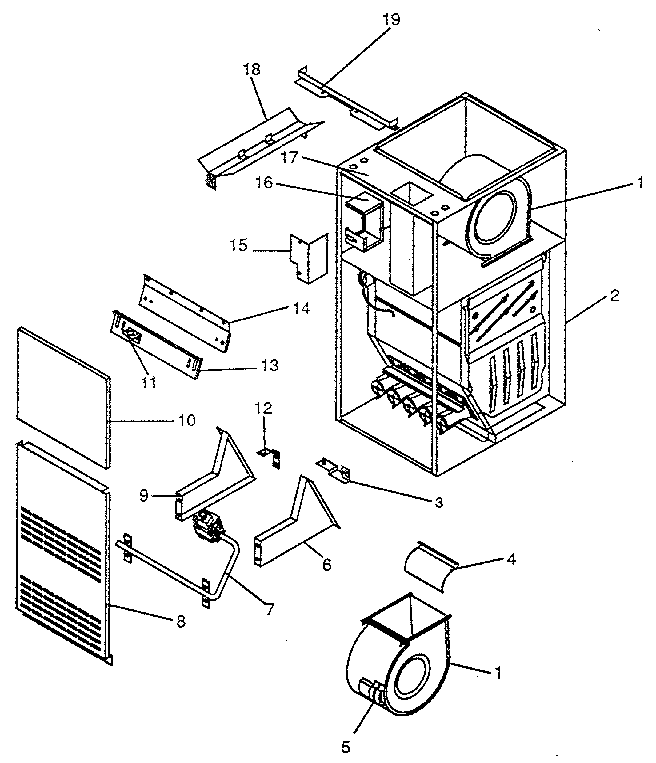 ICP NDGE100AH02 non-functional replacement parts diagram