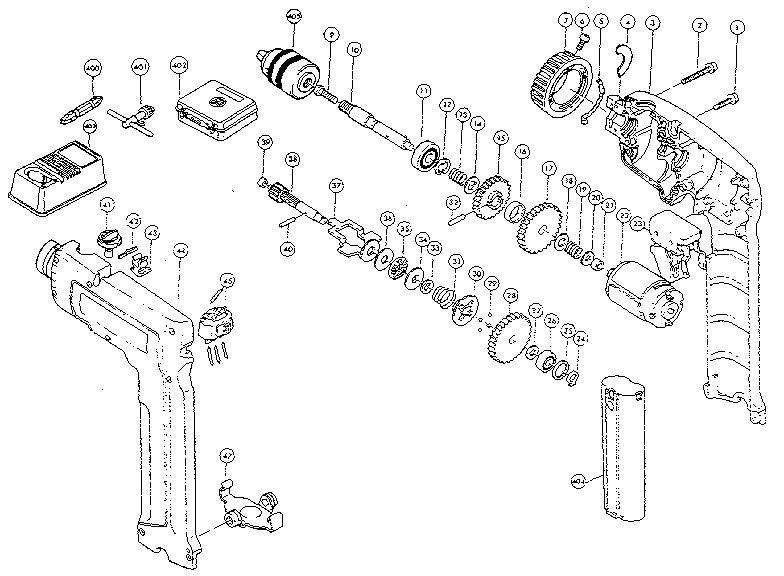 Makita 6093WD gear assembly diagram