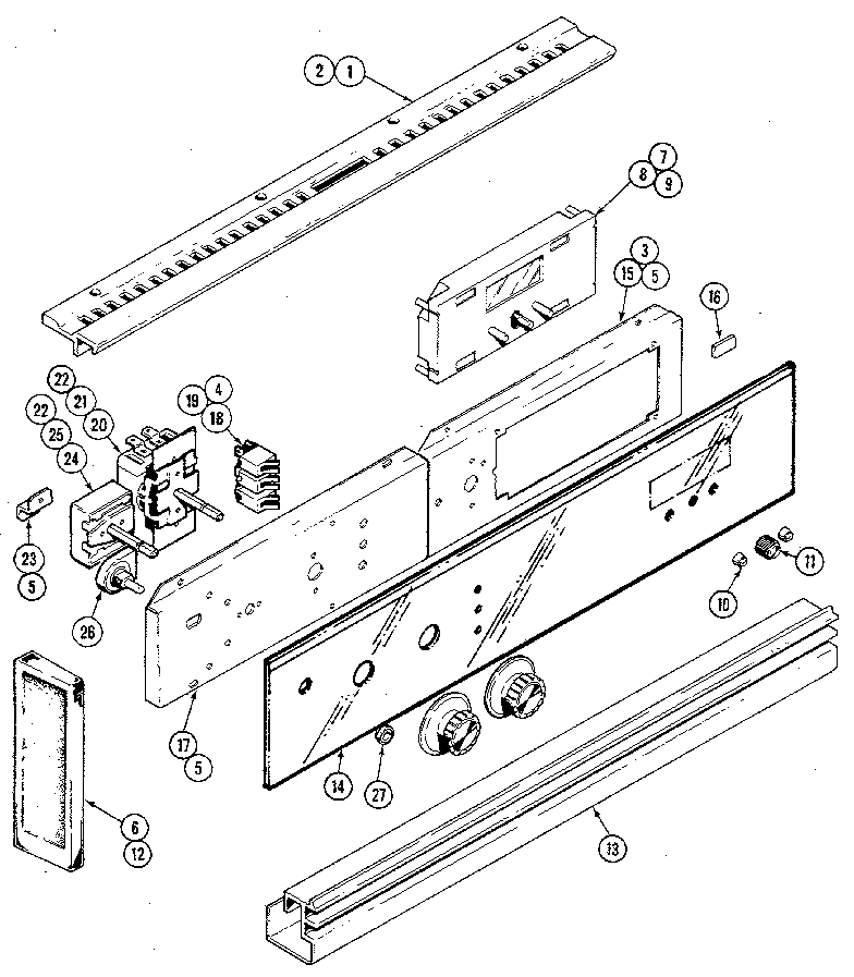 Jenn-Air 21138 control panel diagram