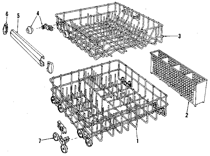 Kenmore 5871400190 rack details diagram