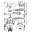 Kenmore 5871540590 motor, heater, & spray arm details diagram