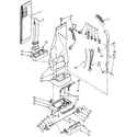 Kenmore 1163916481 handle and bag housing diagram