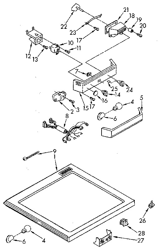 Whirlpool EB22DKXWN00 compartment separator diagram
