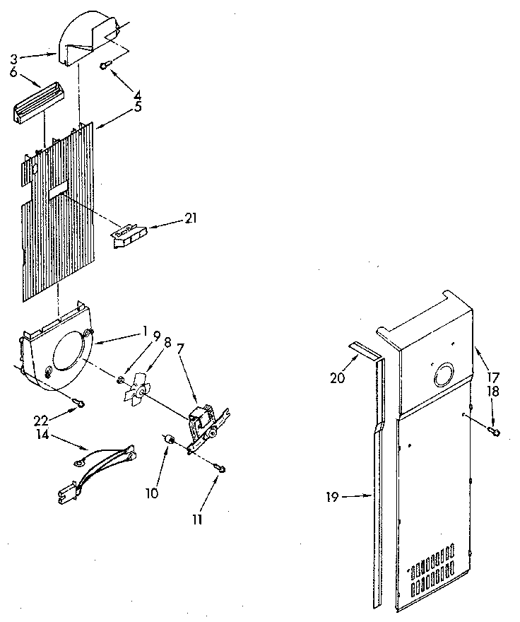 Whirlpool ED25DQXVG06 air flow diagram