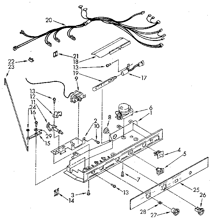 Whirlpool ED25DQXVN01 control diagram