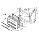 Whirlpool ET22DMXVF01 freezer door diagram