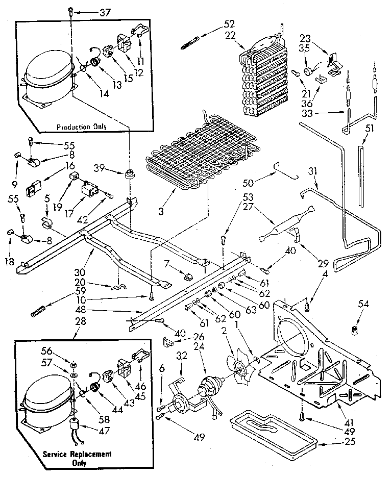 Whirlpool ED25DQXVM03 unit diagram