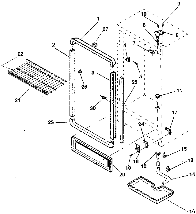 Kenmore 2539253280 cabinet diagram