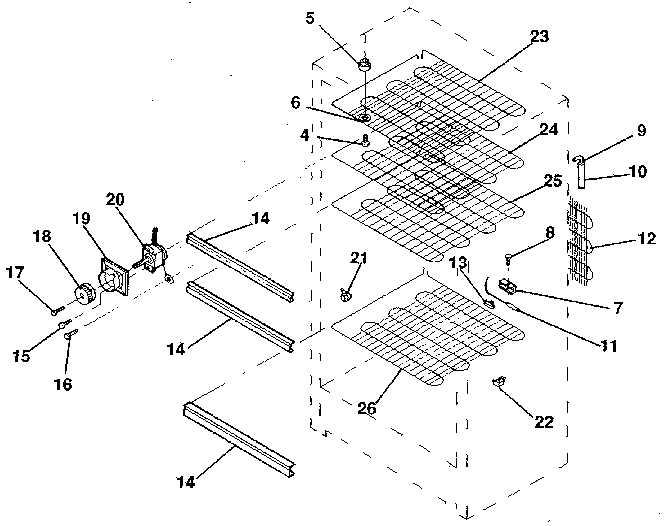 Kenmore 2539253280 liner diagram