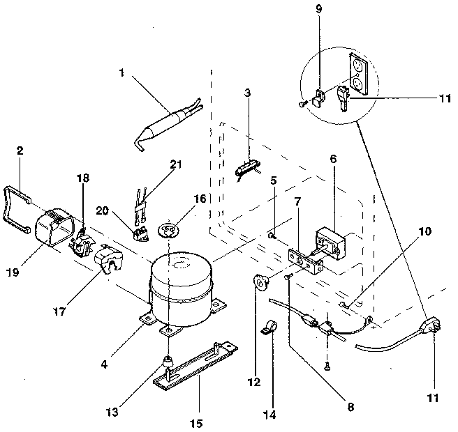Kenmore 2539156281 unit diagram