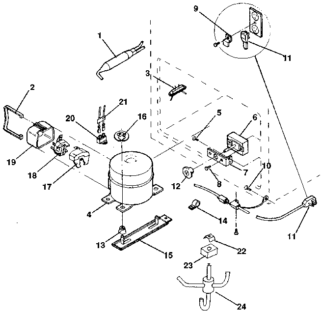Kenmore 2538195681 unit diagram