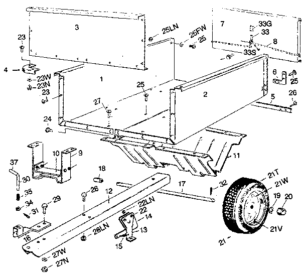 Craftsman 610243562 replacement parts diagram