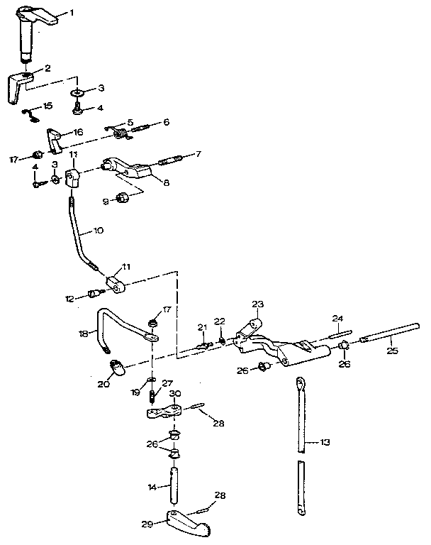 Craftsman 225581503 shift linkage diagram
