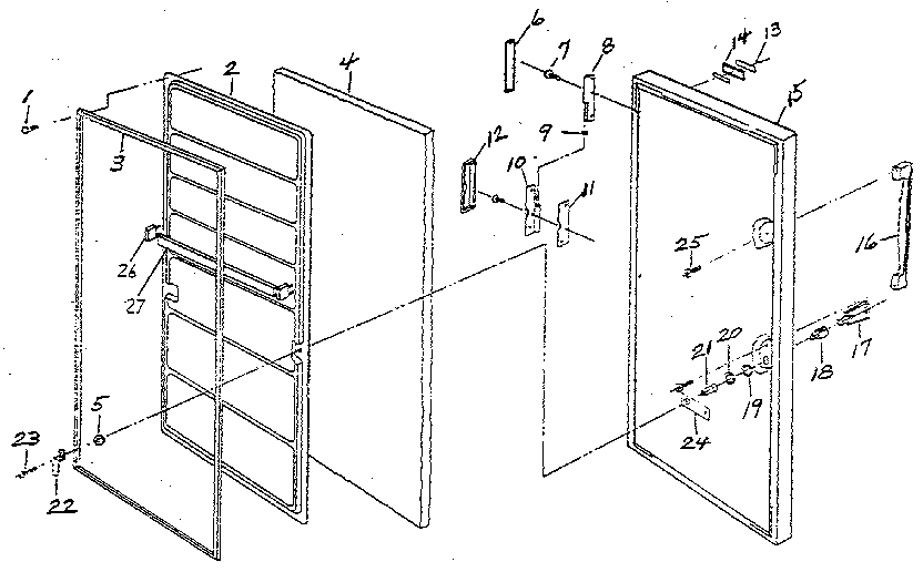 Northland RF293A/1468 door diagram