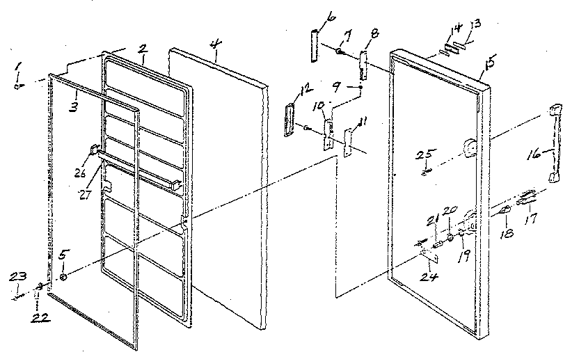 Northland RF265B/1491 door diagram