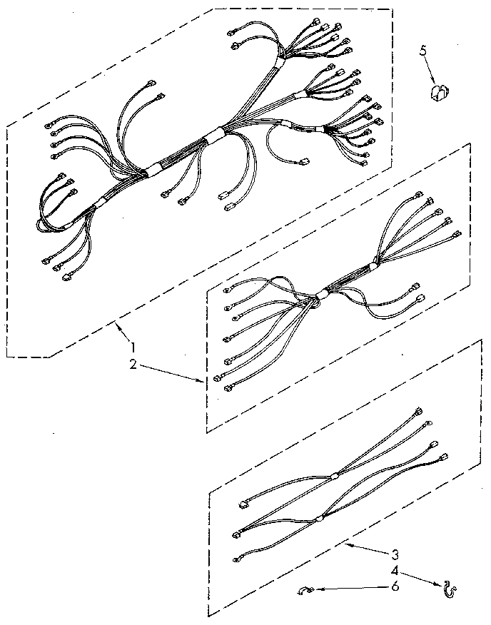 Kenmore 6654428911 wiring harness diagram